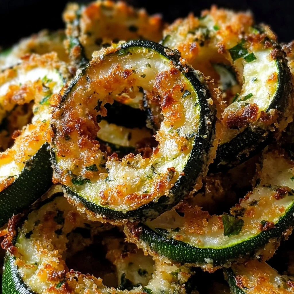 Baked Parmesan Zucchini Rings