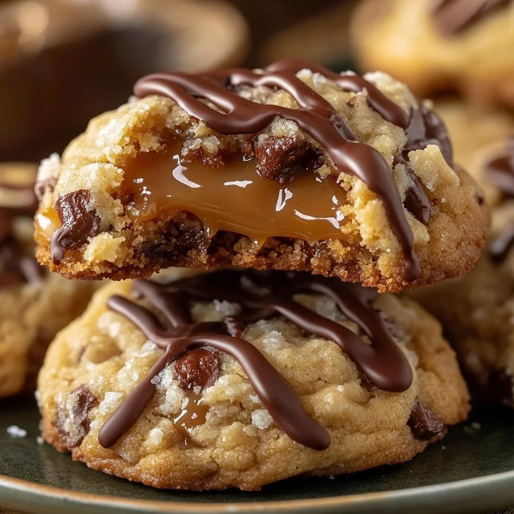 Banana Caramel Pecan Chocolate Cookies