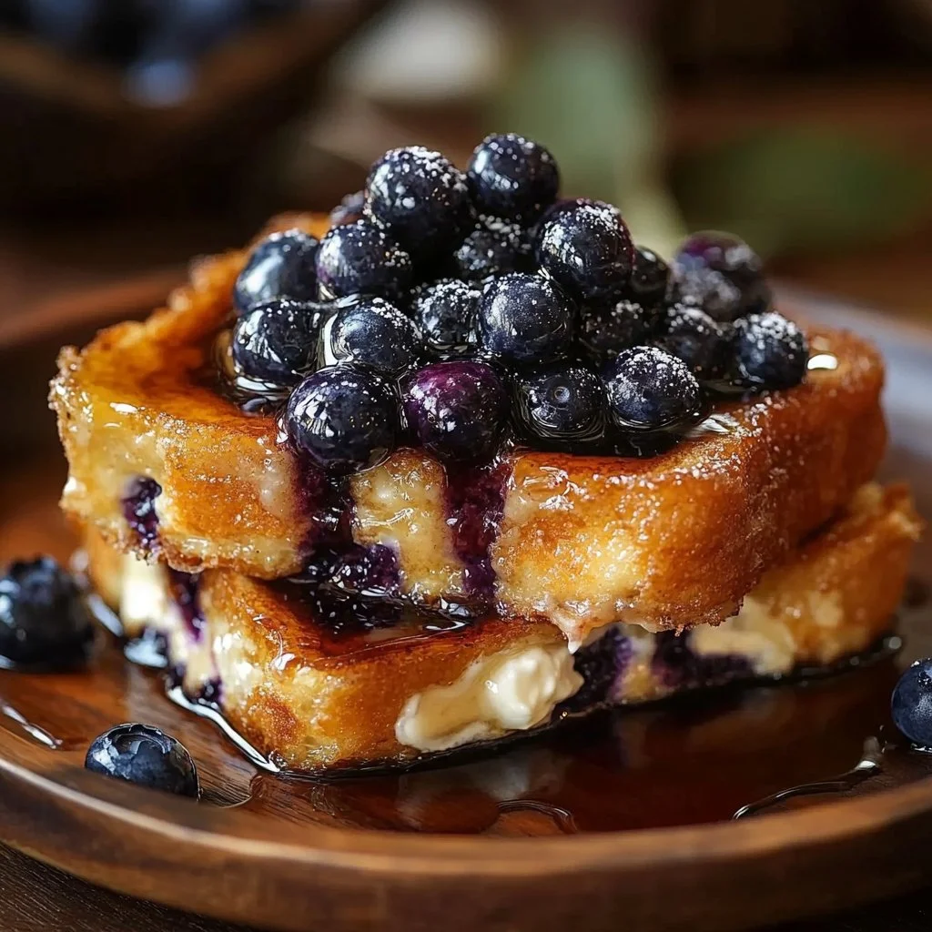 Blueberry Cream Cheese French Toast