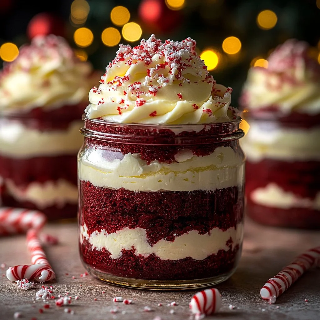 Candy Cane Cheesecake Parfaits