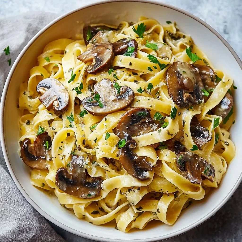Caramelized Leek & Mushroom Gruyere Pasta