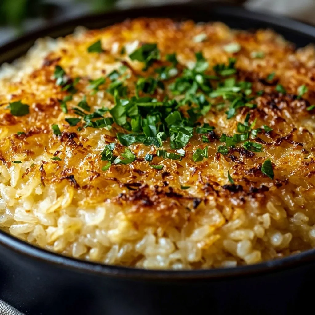 Cheesy Green Chile Rice Casserole Recipe