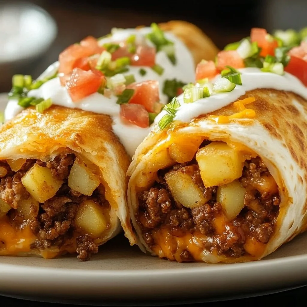 Cheesy Potato Burritos