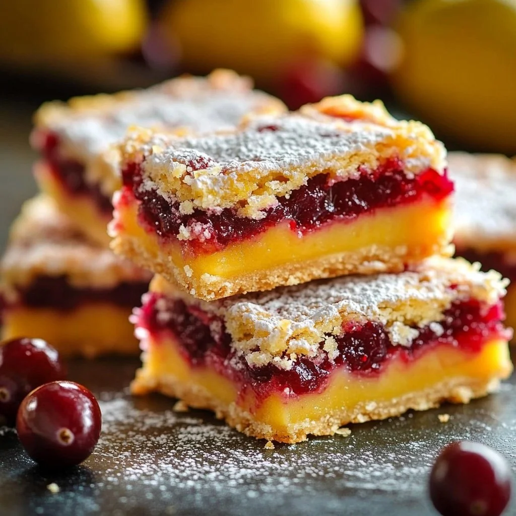 Cranberry Lemon Bars