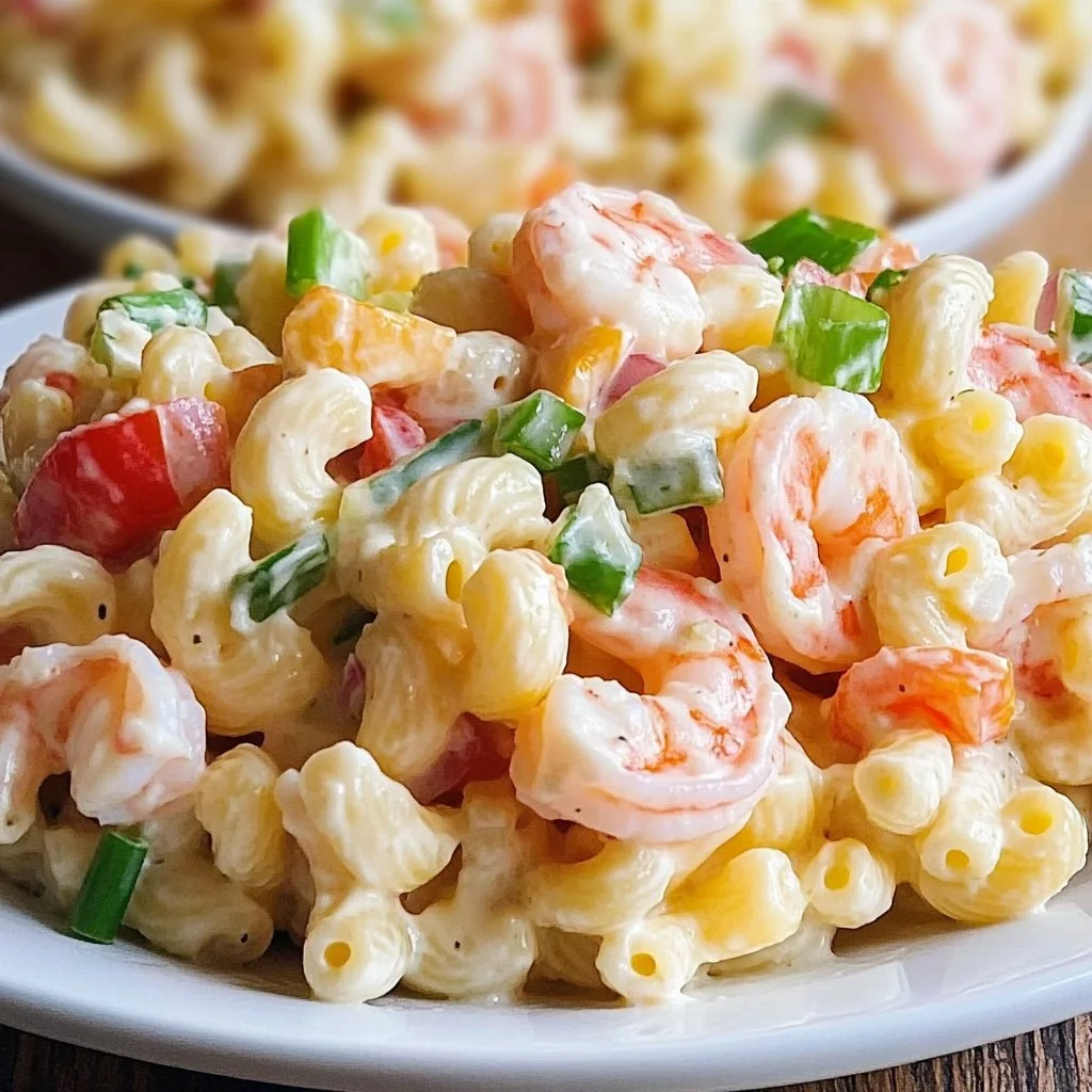 Creamy Crab and Shrimp Pasta Salad