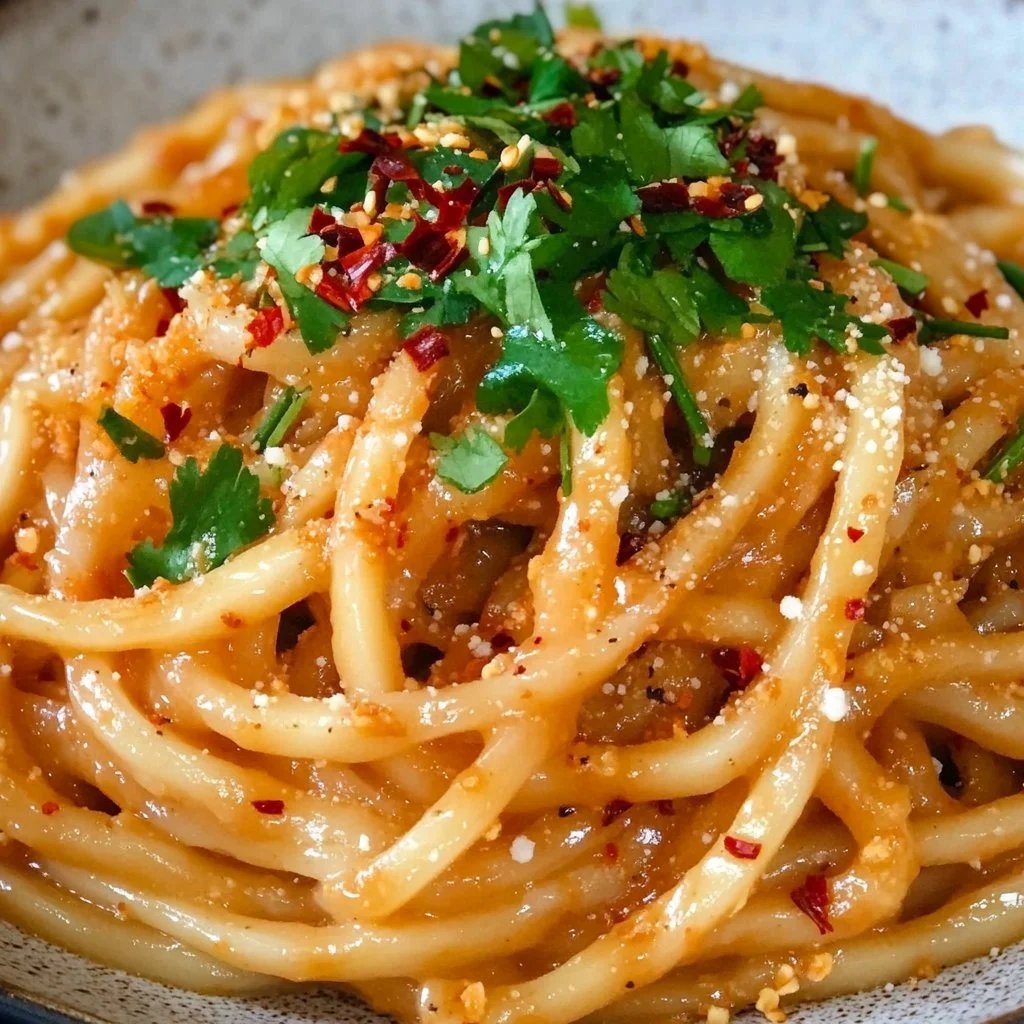 Creamy Peanut Udon Noodles