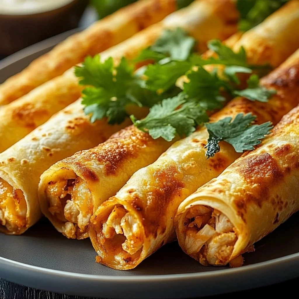 Crispy Chicken Taquitos