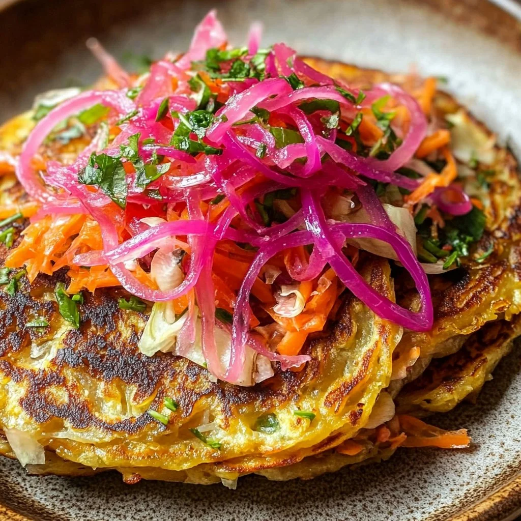 Crispy Rice Paper Pancakes