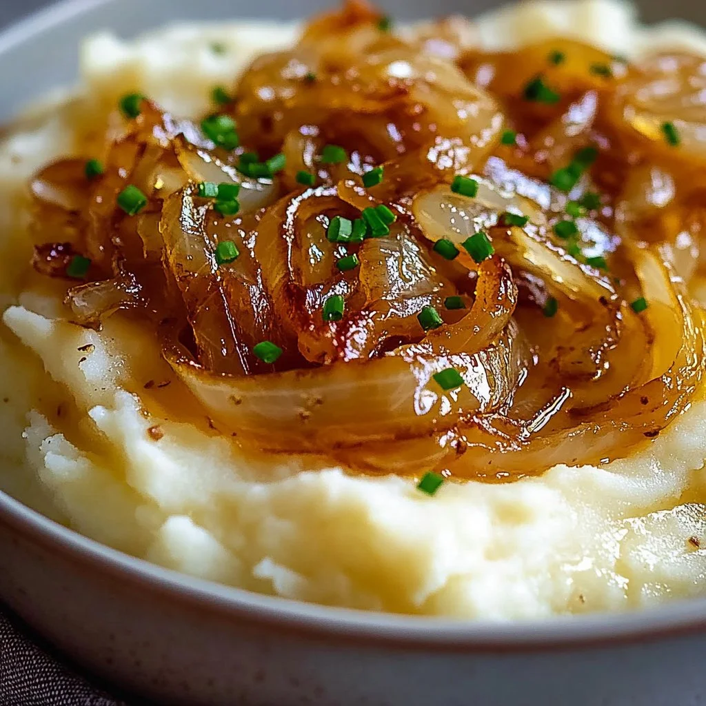 Easy Caramelized Onion Mashed Potatoes