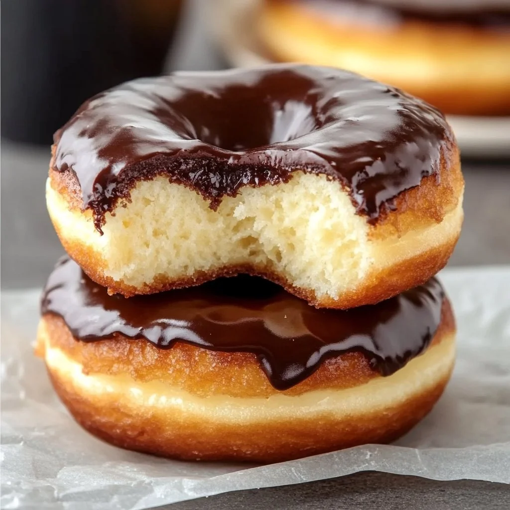 Fluffy Vanilla Cream-Filled Donuts