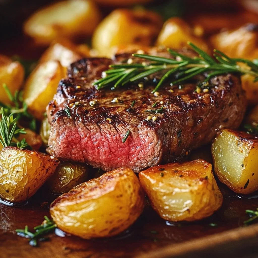 Garlic Herb Steak and Potato Skillet