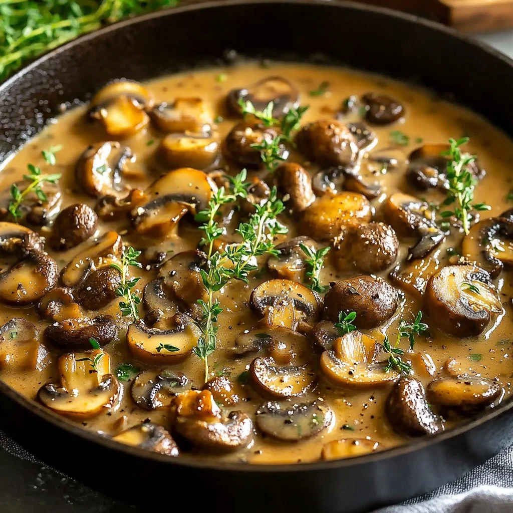 Garlic Mushroom Stroganoff