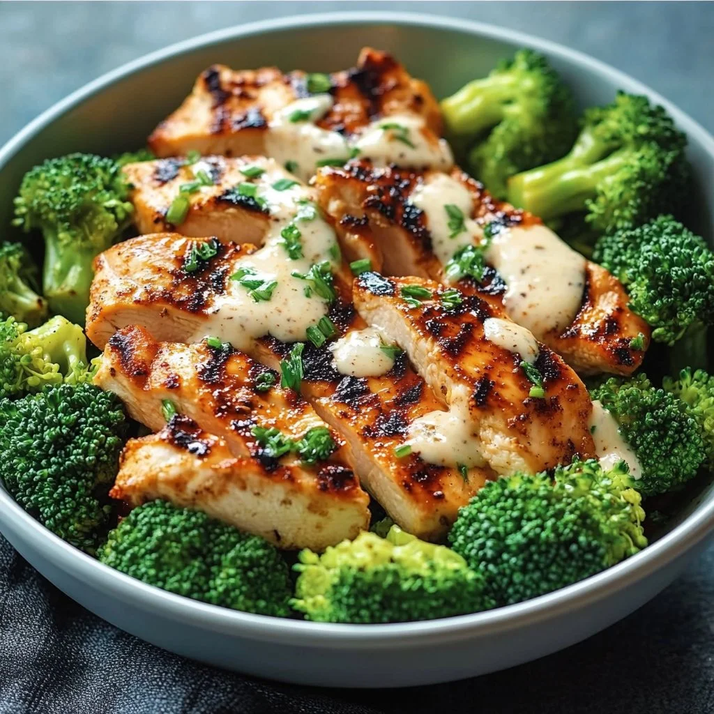 Grilled Chicken Broccoli Bowls
