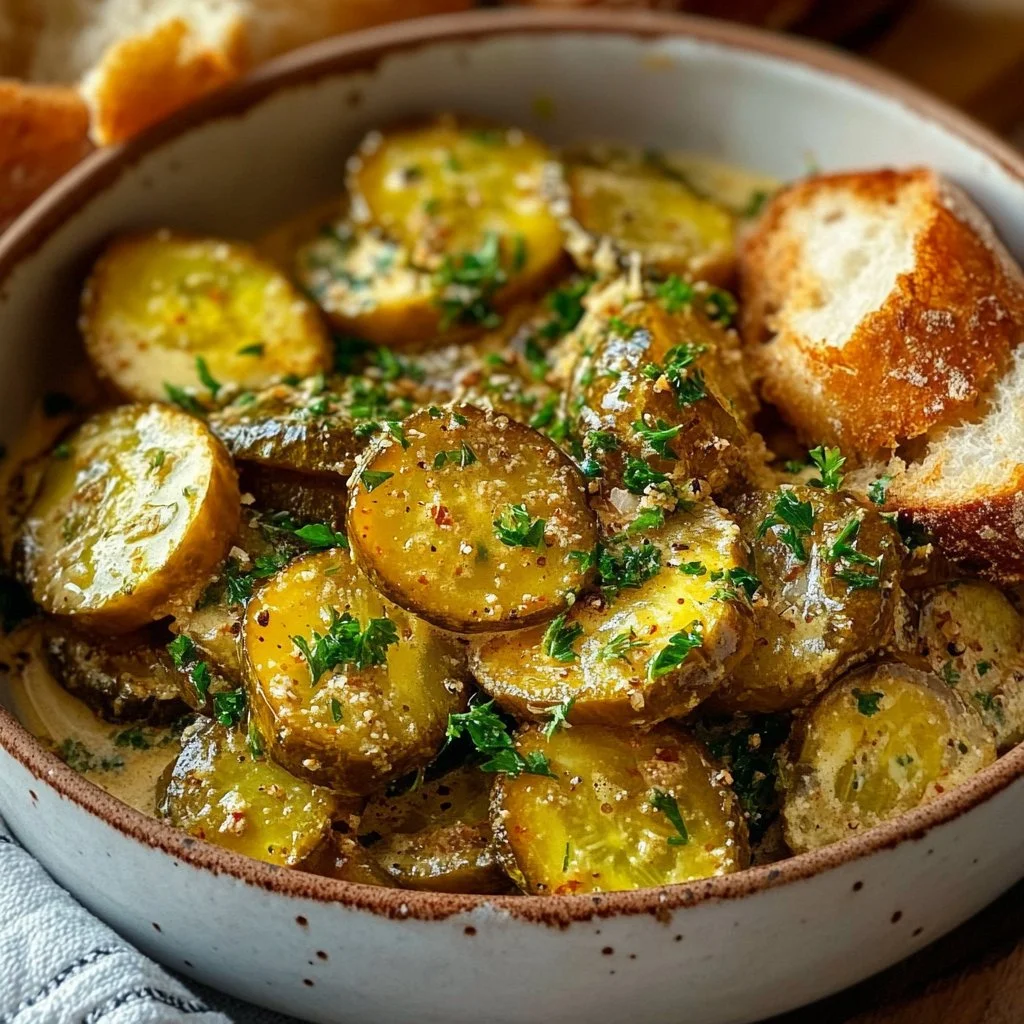 Hot And Cheesy Fried Pickle Dip