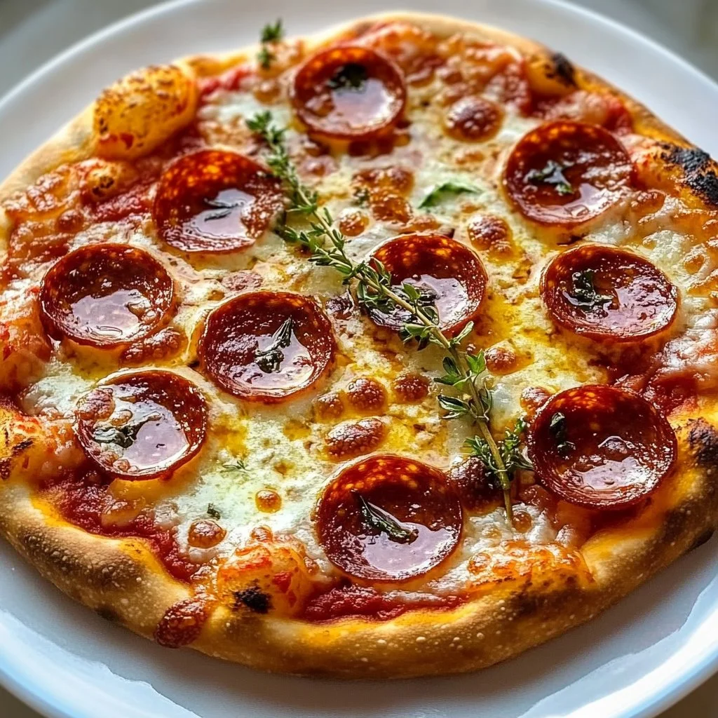 Hot Honey Beef Pepperoni Pizza