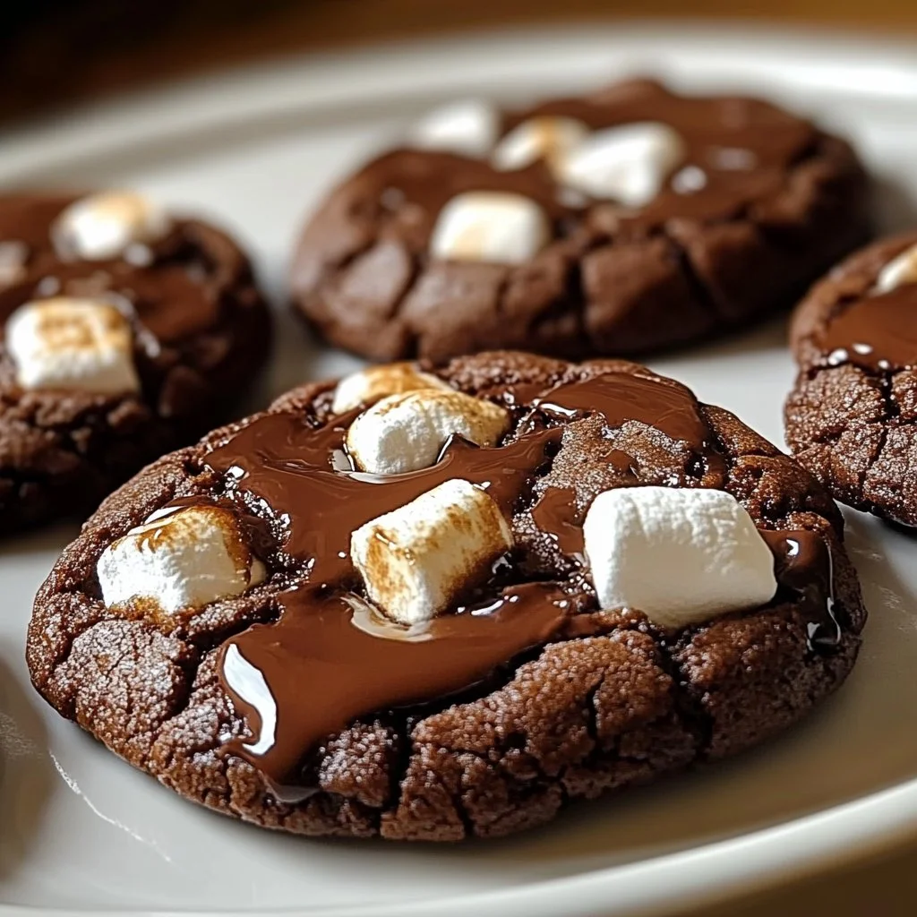 Marshmallow Hot Cocoa Surprise Cookies