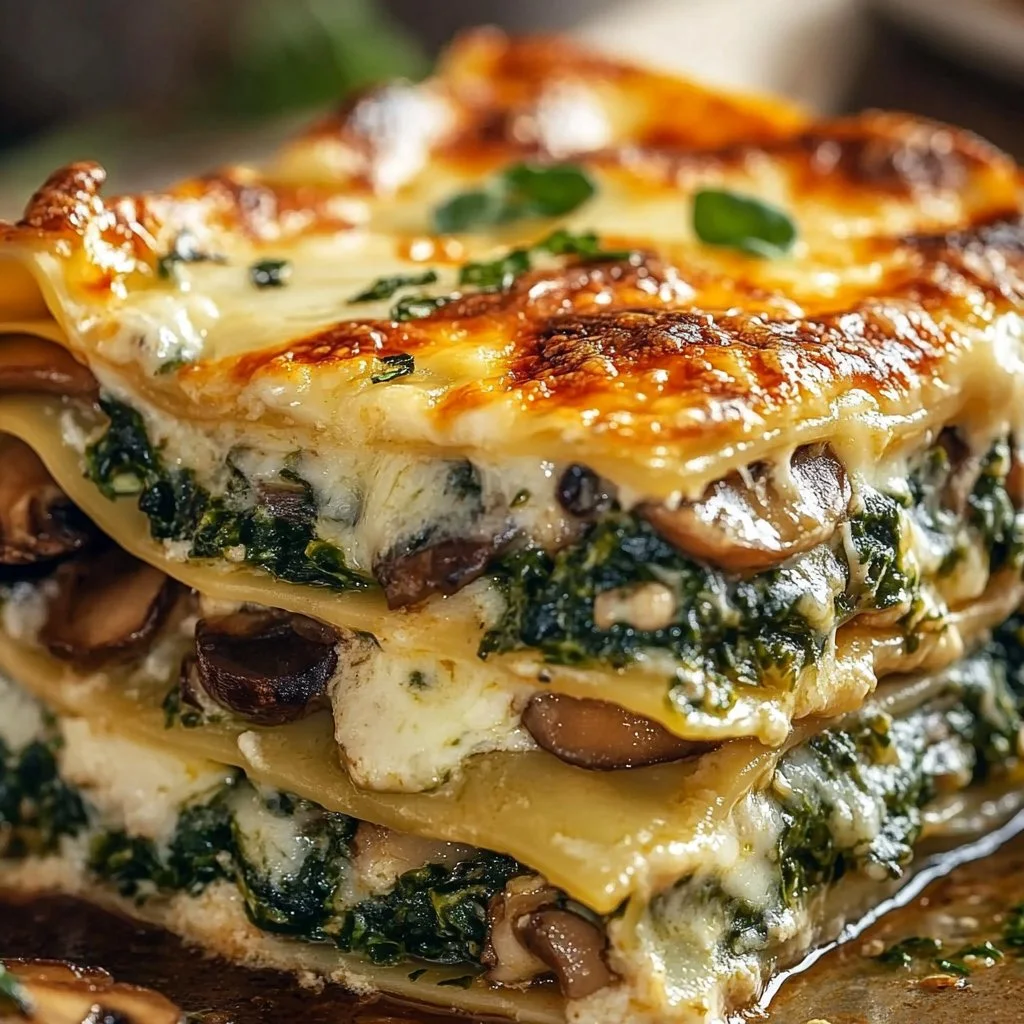 Mushroom And Spinach Lasagna
