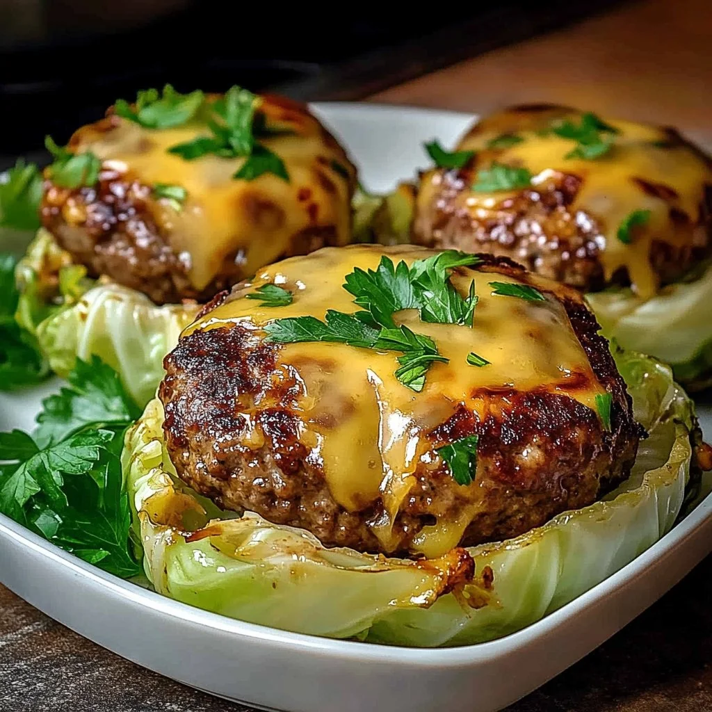 Oven-Baked Cabbage Burgers