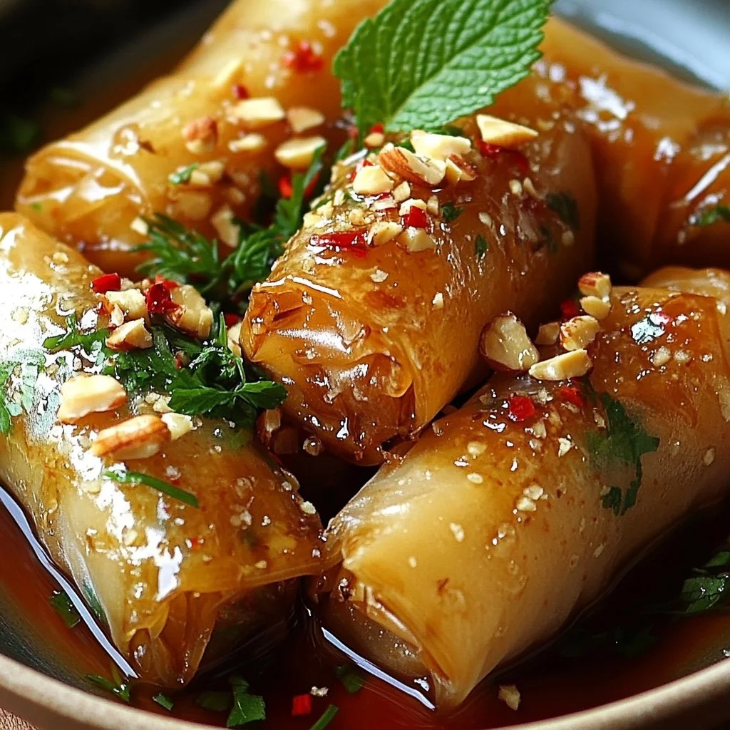 Oven Fried Feta Rolls with Chili Honey