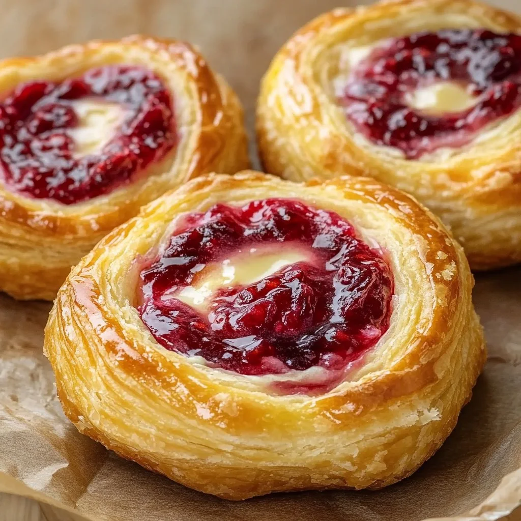 Raspberry Cheesecake Danish Pastry