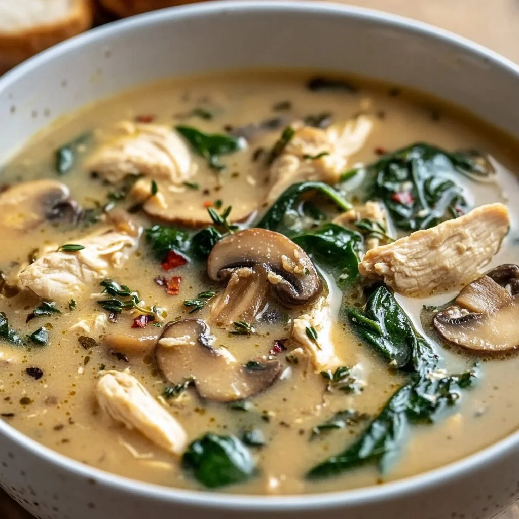 Rotisserie Chicken and Mushroom Soup