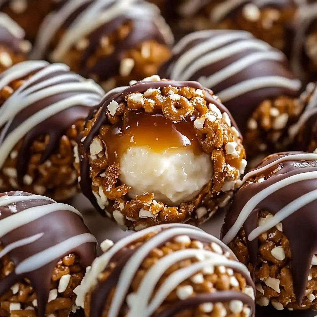 Salted Caramel Pretzel Cheesecake Balls