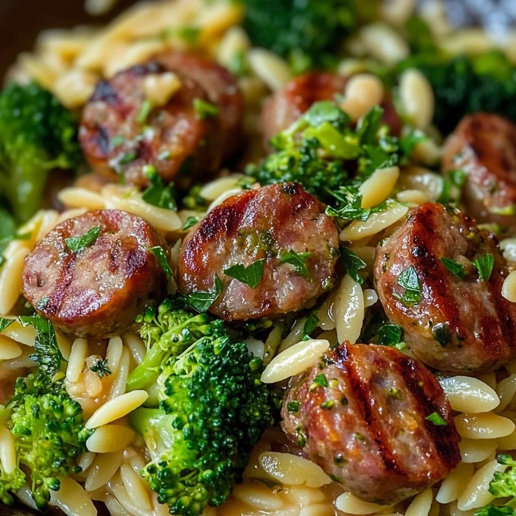 Sausage Broccoli Orzo