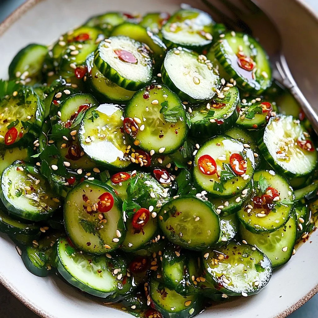 Smashed Asian Cucumber Salad