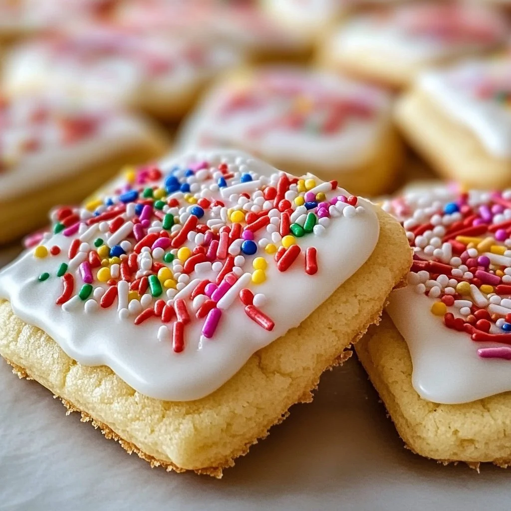 Strawberry Pop Tart Sugar Cookies