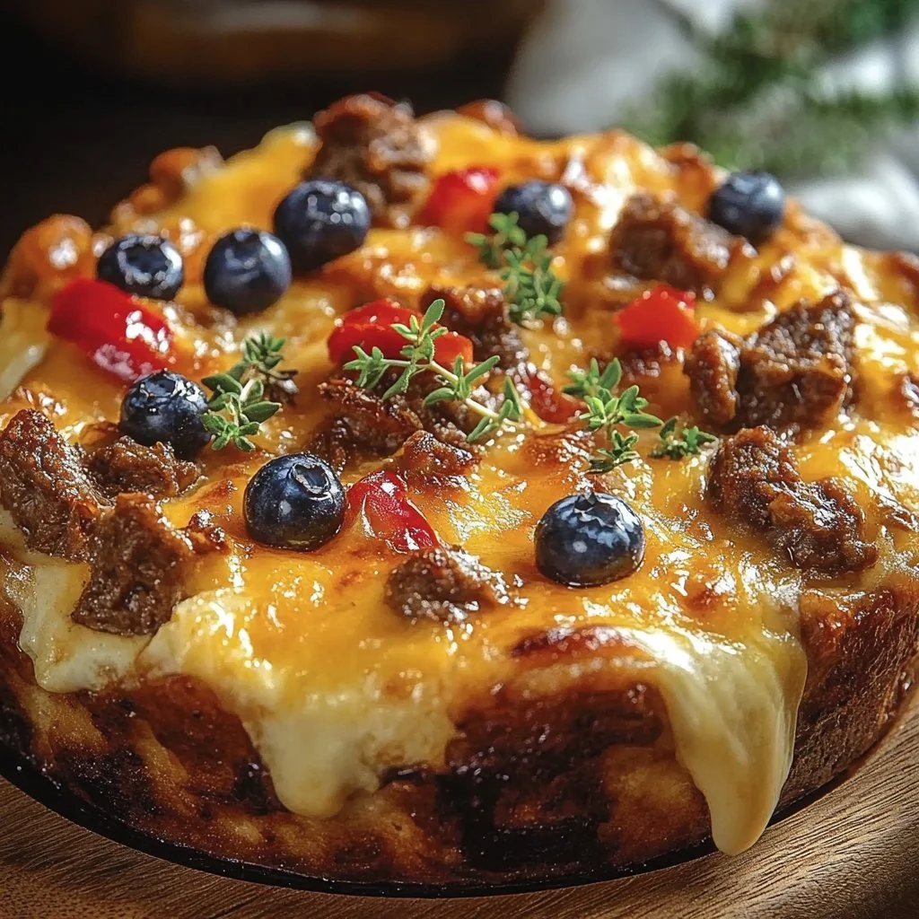 Sweet Maple Beef Breakfast Casserole