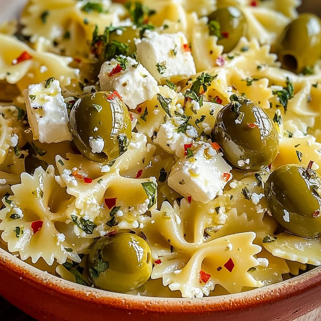 Tossed Pasta with Olives and Feta