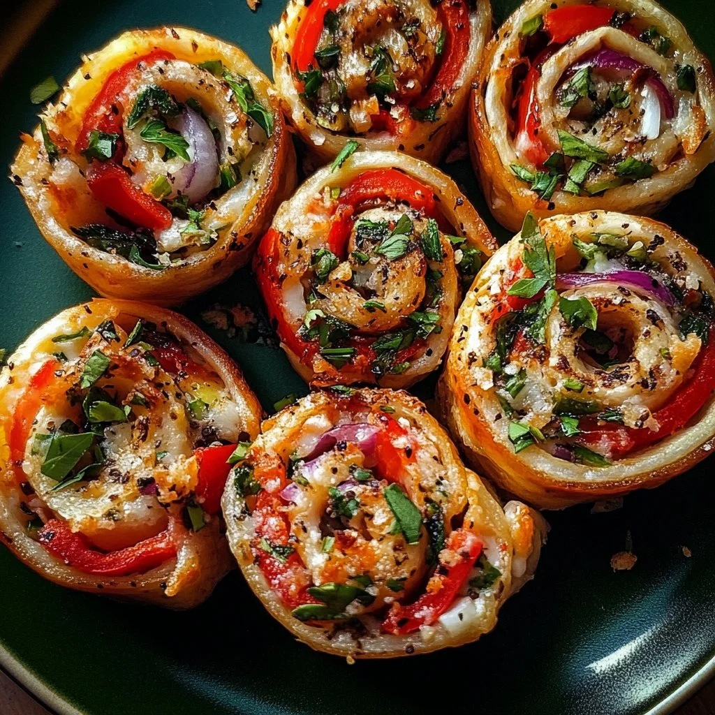 Veggie Pizza Pinwheels