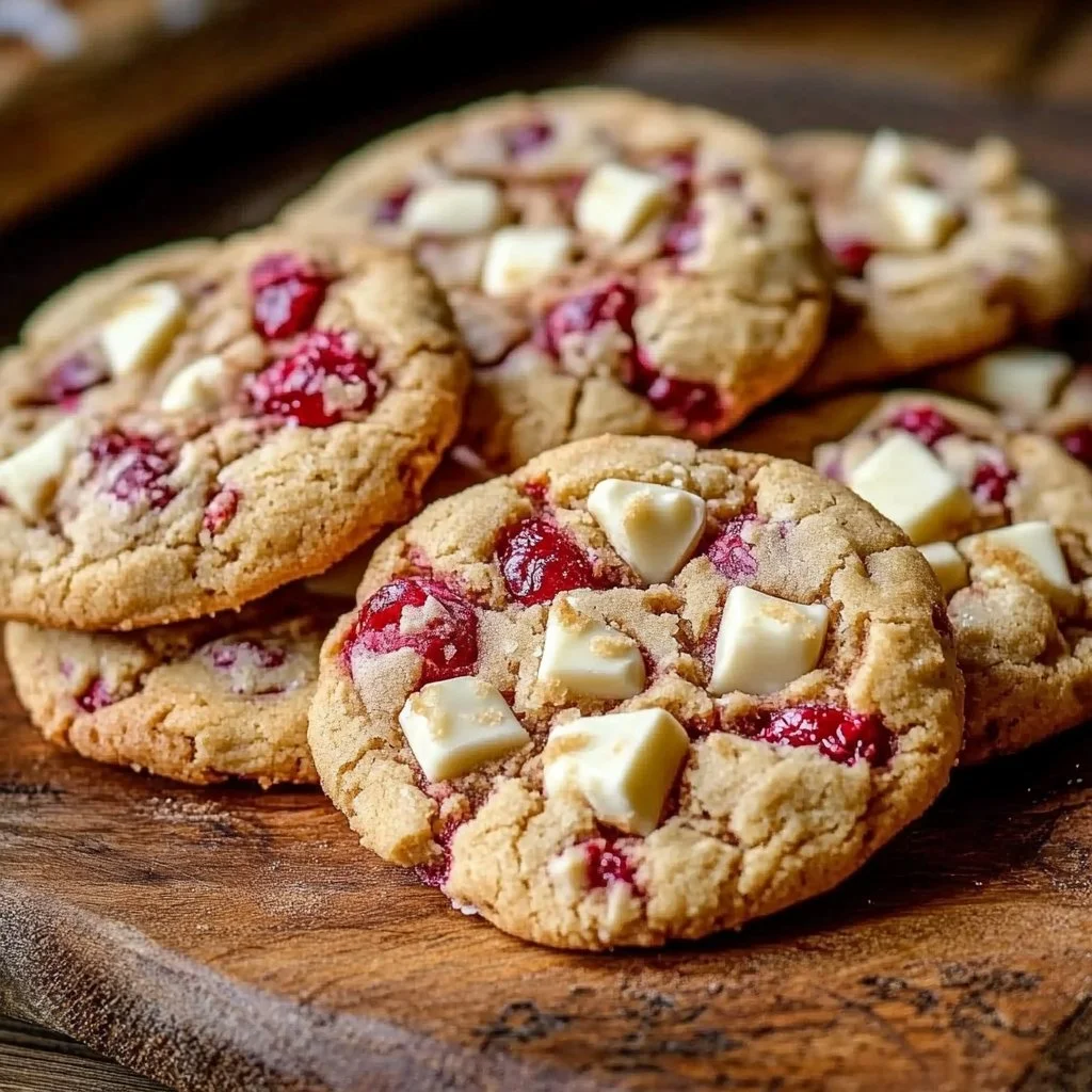 White Chocolate Raspberry Cookies
