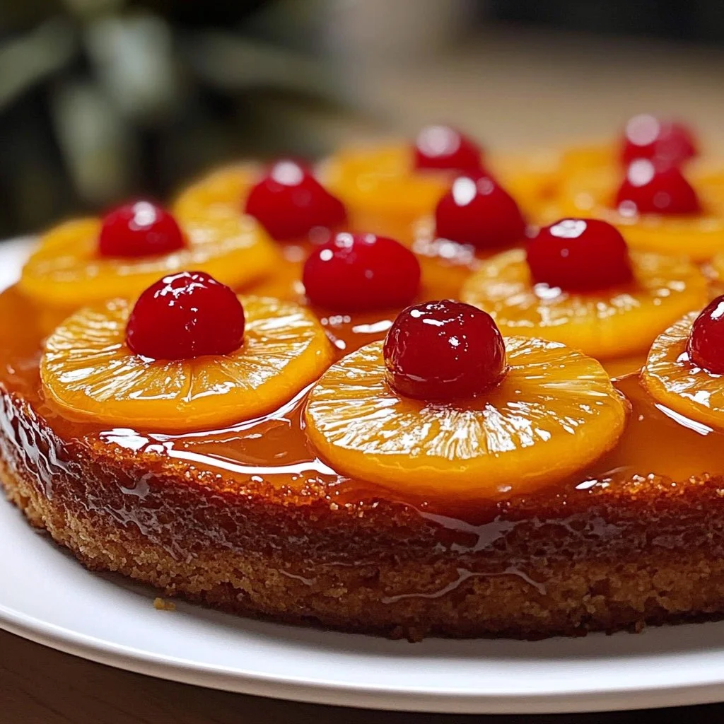 Juicy Pineapple Upside-Down Cake