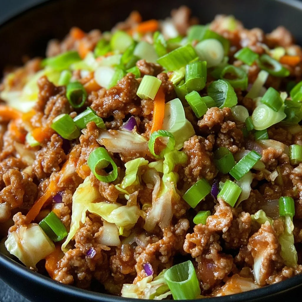 Low-Carb Easy to Make Egg Roll in a Bowl